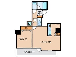 クロスレジデンス大阪新町の物件間取画像